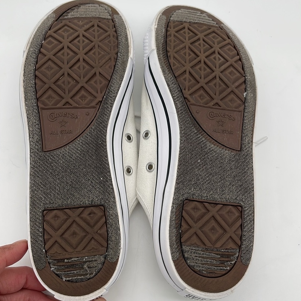 Converse White Canvas Sneakers - Picture 8 of 9